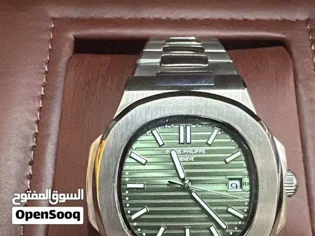 Patek Philippe Nautilus Steel Green Dial Mens Watch