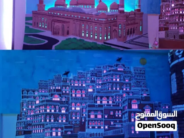 مجسمات جبسيه معالم يمانيه منحوتات لمعالم يمانيه قديمه وحديثه  منحوتات لاقدم حضارت العالم .