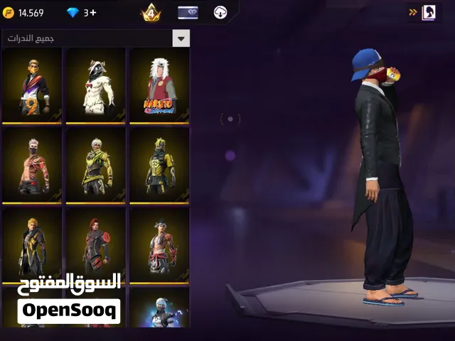 حساب فري فاير فيه راغناروك للبيع او البدل