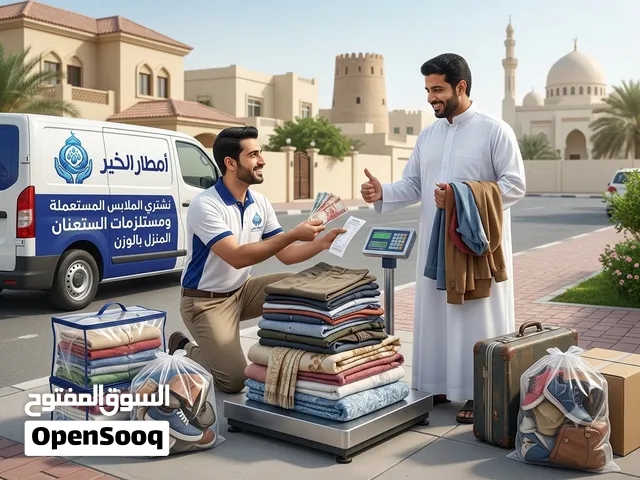 شراء ملابس رجالية ومستلزمات منزلية بالوزن - خدمة سريعة بالرفاع