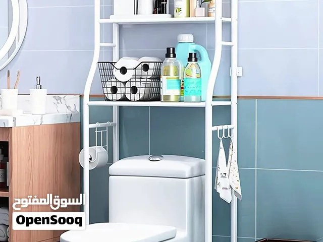 Over-the-Toilet Storage Rack — 3-Tier Bathroom Space Saver with Towel Bar & Hooks