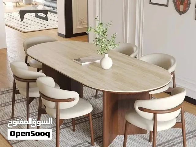 طاولات سفرة مع 6 كراسي او اكثر زي ما بدك