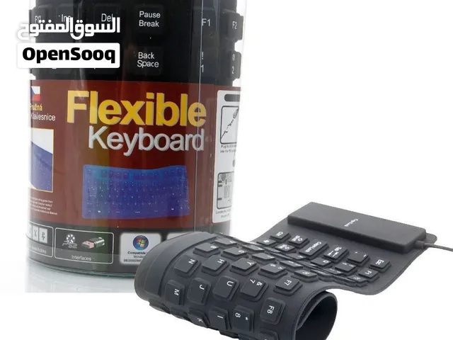 USB Flexible Keyboard كيبورد ضد الماء والكسر وووو وكل شي بسعر ناار