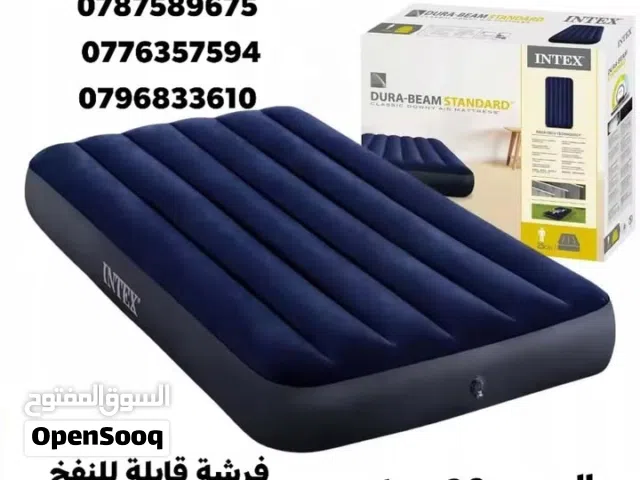 فرشات سرير نوم هوائية قابلة للنفخ فرشة انتكس مقاس مفرد مناسب للتخييم والاستخدامات المنزلية  .