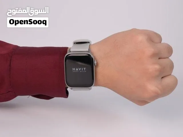 ساعة هافيت M9034 الذكية مربعة الشكل باللون الرمادي