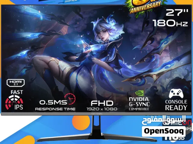 شاشة جيم اون Monitor GameOn 27inch 180Hz بافضل الاسعار
