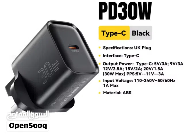 بلك PD30W مدخل type-c و 30واط و جوده عاليه و سعر ممتاز