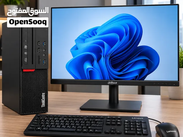 كمبيوتر Lenovo ThinkCentre Core i7 16GB 256GB SSD مع شاشة Dahua 24 إنش 100Hz