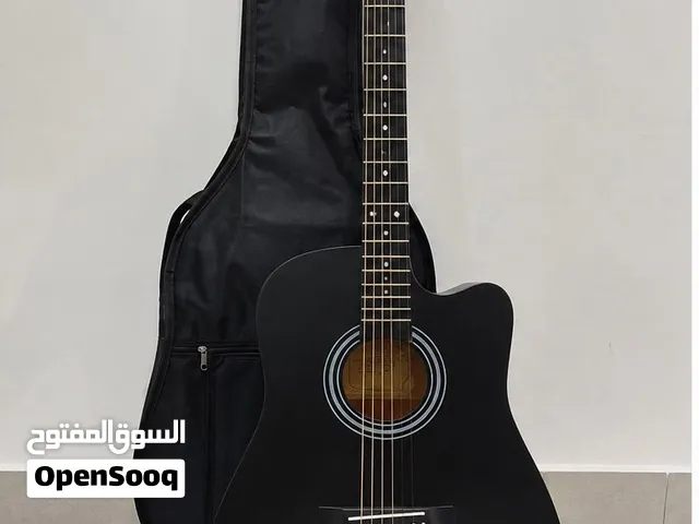 Free Delivery 38” Black Acoustic Guitar + Full Accessories Bundle  Like New