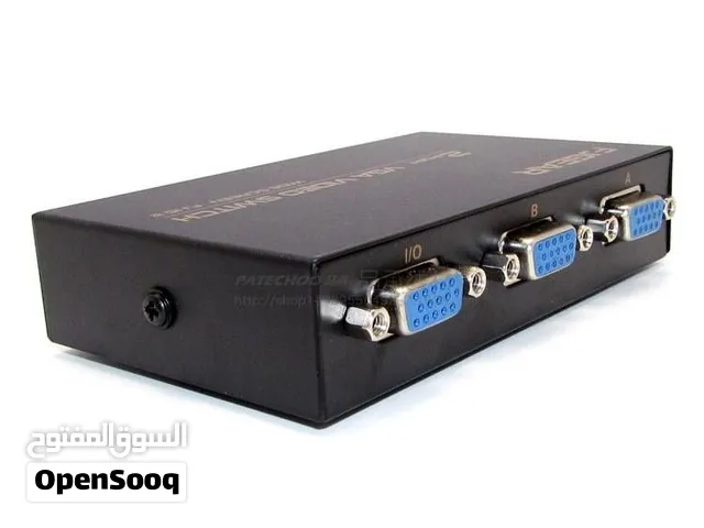 سويتش شاشة VGA 2 منفذ - مبدّل VGA بمنفذين – جهازان على شاشة واحدة