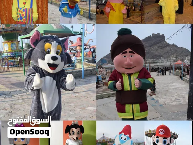 شخصيات كرتونية للايجار