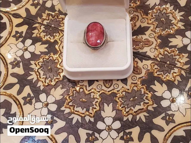 خاتم رجالي ياقوت افريقي طبيعي بضمانة محل