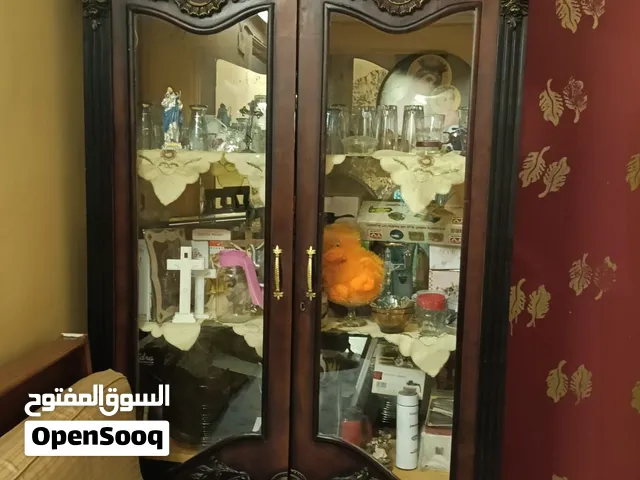ربنا يبارك لصاحب النصيب  نيش دمياطي قوايم وقواشيط وحلايا خشب زان  عرض 120سم ارفف زجاج 8ملي ودرج خ