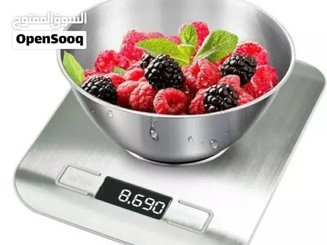 ميزان دقيق بالغرام لغاية 5 كيلو منزل او محل او مطبخ ستانلس معدن شاشه LCD طعام ميزان نادي ميزان شيف