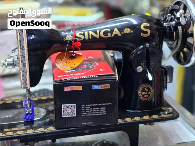 مكائن خياطة جديدة مع موتور كهربائي و صندوق بلاستيك. كفالة سنة و توصيل مجاني.