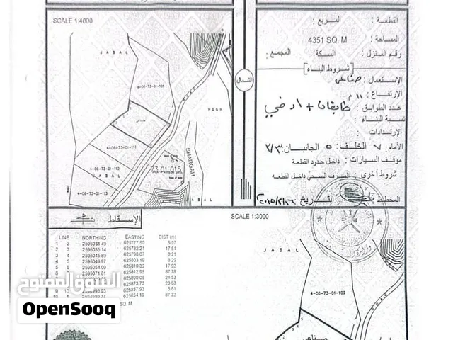 ارض صناعيه للبيع في مسفاة بوشر بموقع مميز وسعر مغري