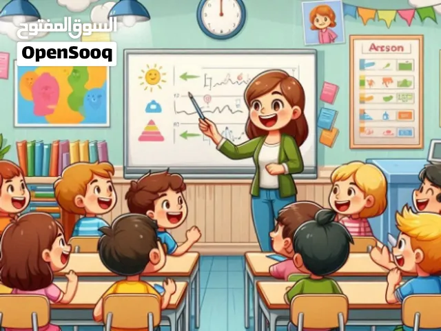 معلمة خصوصي متابعه مدرسية جميع المواد حتى الصف السادس