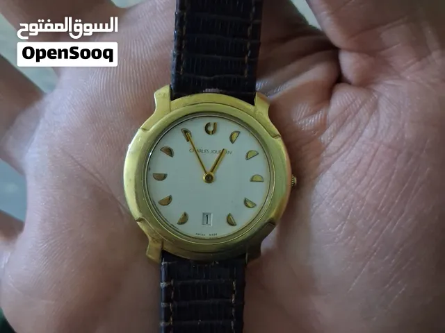ساعة شارل جوردان الفرنسية قديمة  حركة كوارتز  مديل مميز نظافة ممتازة شغالة مية بالمية  نافذة يومي