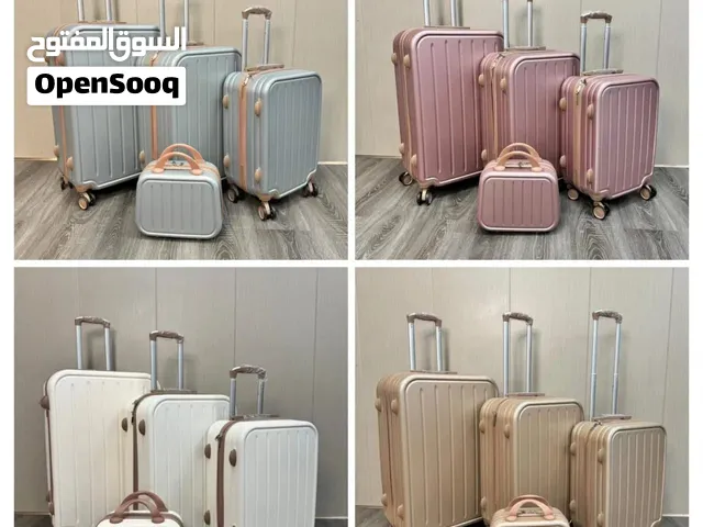شنط سفر 4 قطع أشكال أنواع وألوان مختلفه