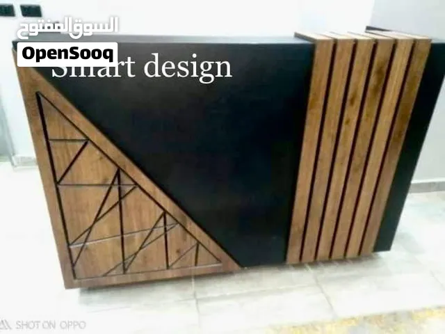 كاونتر استقبال خشب mdf