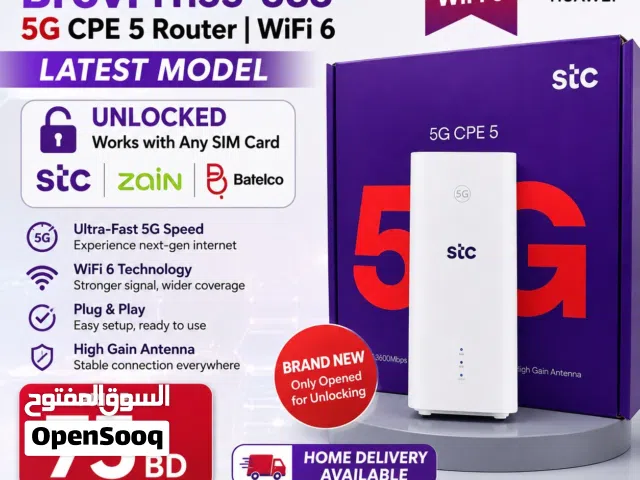 Huawei Brovi H155-383 5G CPE 5 Router WiFi 6 Latest Model Unlocked Works with Any SIM Card