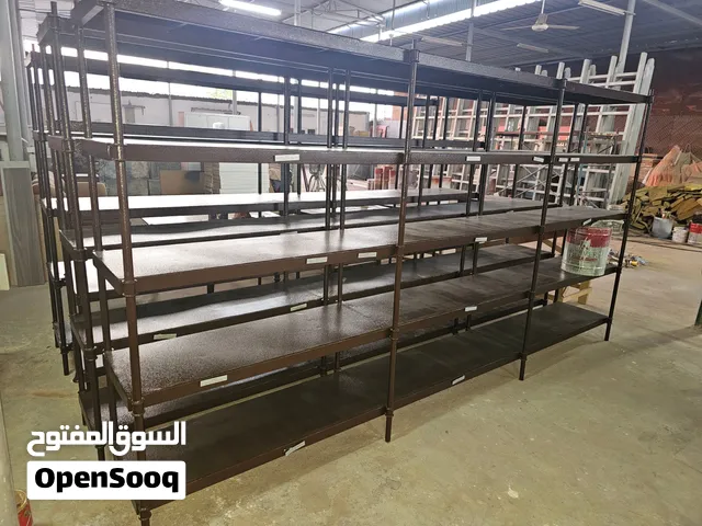 ارفف حديد مطليه صبغ حراري تتحمل أوزان عاليه