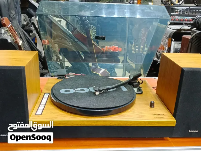 LENCO LS-300WD - Record Player with Bluetooth and two separate speakers, wood