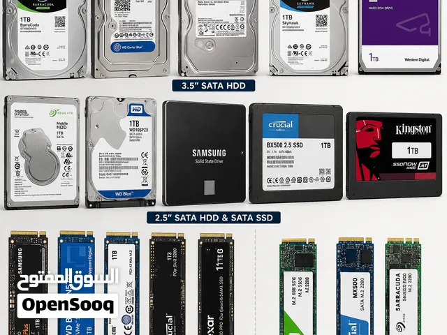 HDD & SSD for PC & Laptop — Starting from 6 BD