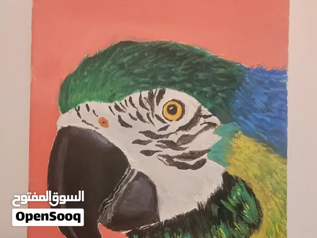PARROT CANVAS PAINTING FOR SALE – OMR 7