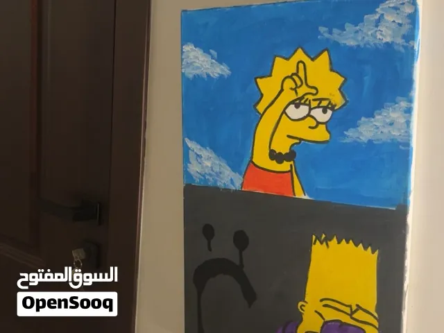 لوح جميل كبير ديكور جميل paint big nice for decor