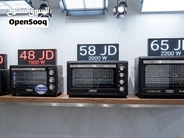 أفران كهربائية بركندا ابتداءاً من 30 لتر الى حد 70 لتر توفير كهرباء 2200 watt متوفر خدمه توصيل