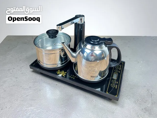 طقم غلاية شاي مع قدر و صنبور مياه بلوحه لمس ديجيتال