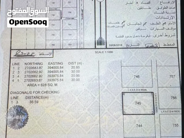 ارض سكنيه للبيع ف محضه