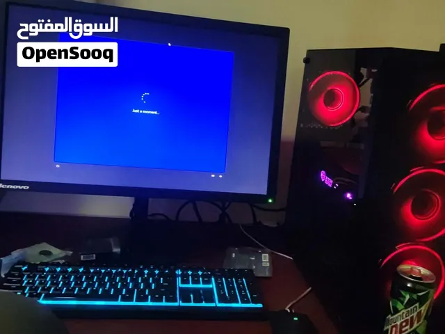 pc  16RM 256ssd Hard 500  gtx 1080g8 Power Supply 700  Ryzen keyboard  75Hz screen