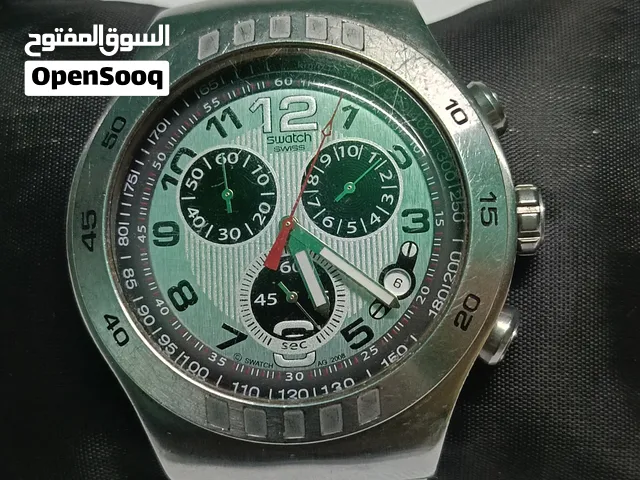 ساعة Swatch Irony Chronograph Swiss Made فرصة لهواة الساعات الأصلية ساعة سويتش ايرونى سويسرية أصلية