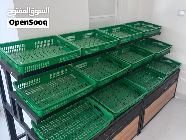 للبيع ارف عرض للفواكه وستاندات ارضيه