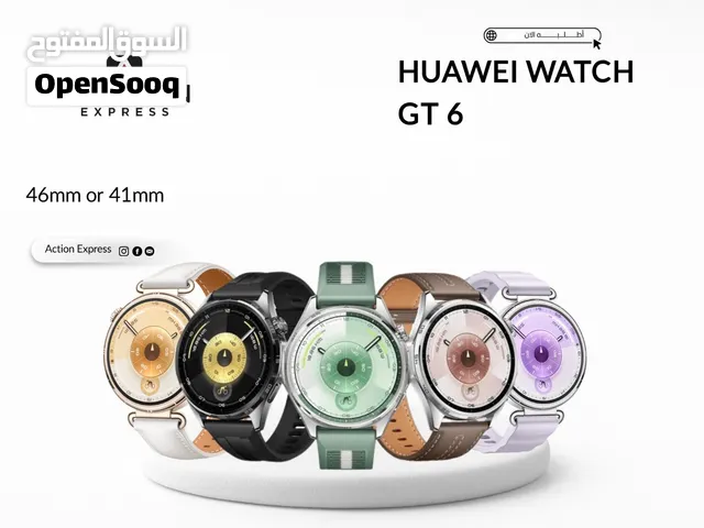 HUAWEI WATCH GT6 ( 41MM & 46MM ) NEW // ساعات هواوي جي تي 6 متوفره بالحجمين الجديده كليا