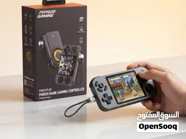 استمتع بتجربة ألعاب مميزة مع جهاز التحكم المحمول من Porodo، مزود بباور بانك قوي وشحن لاسلكي