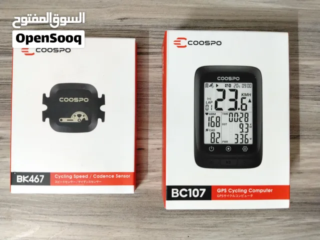 طقم COOSPO الاحترافي للدراجات الهوائية BC107 GPS + BK467 Sensor كمبيوتر وحساس سرعة كاندس