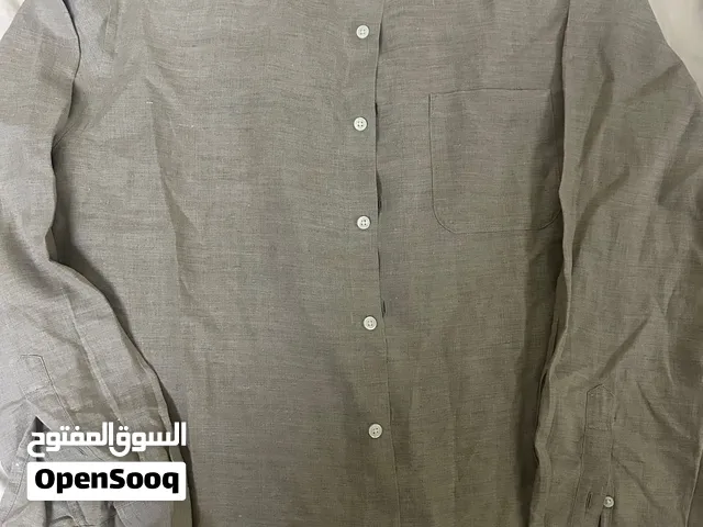 قميص UNIQLO رجالي 100% كتان Linen مقاس L