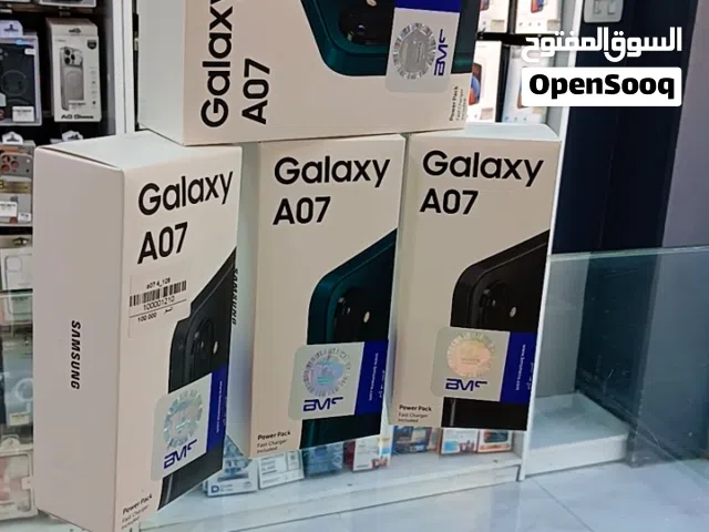 سامسونج A07 جديد كرتونة مسكرة كفالة الوكيل الرسمي BMS / نسخة 6 رام + 128 جيجا