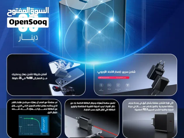 REDMAGIC 80W Fast Charger شاحن ريدماجيك 80 واط