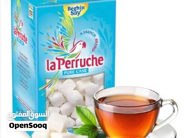 سكر مكعبات بني وابيض فرنسي La Perruche الأصلي كرتون 6 كيلو