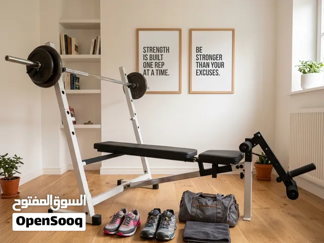 HOME SITTING BENCH PRESS SETUP