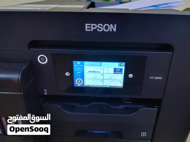 إبسون 5850 ملونه /تحتاج إلى صيانة الهيد