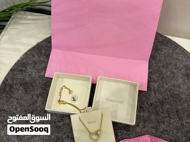Swarovski Lovely Heart Necklace  18K Gold Finish