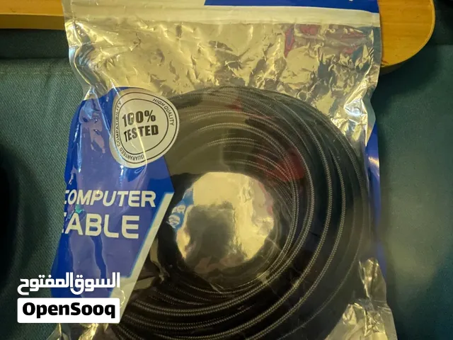 للبيع: كابلات ألياف ضوئية (Optical Cables) جديدة تماماً لم تُستخدم الاول 10 ريال والثاني 8 ريال