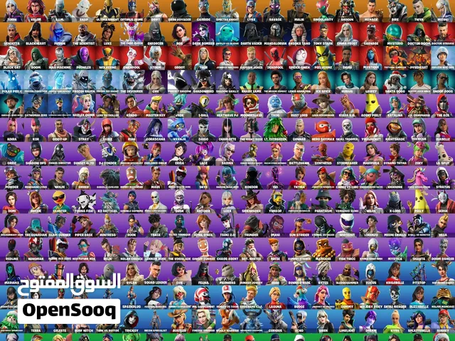 حساب فورت نايت نادرً و قديم جداً بلاك نايت و جالكسي