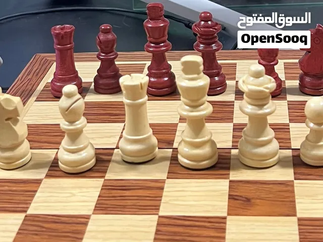 شطرنج خشبية صغيرة للتنقل السهل