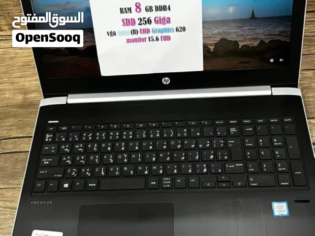 Laptop HP PROBOOK 450G5 الجيل الثامن مناسب لطلاب الجامعة والموظفين وأصحاب المحلات